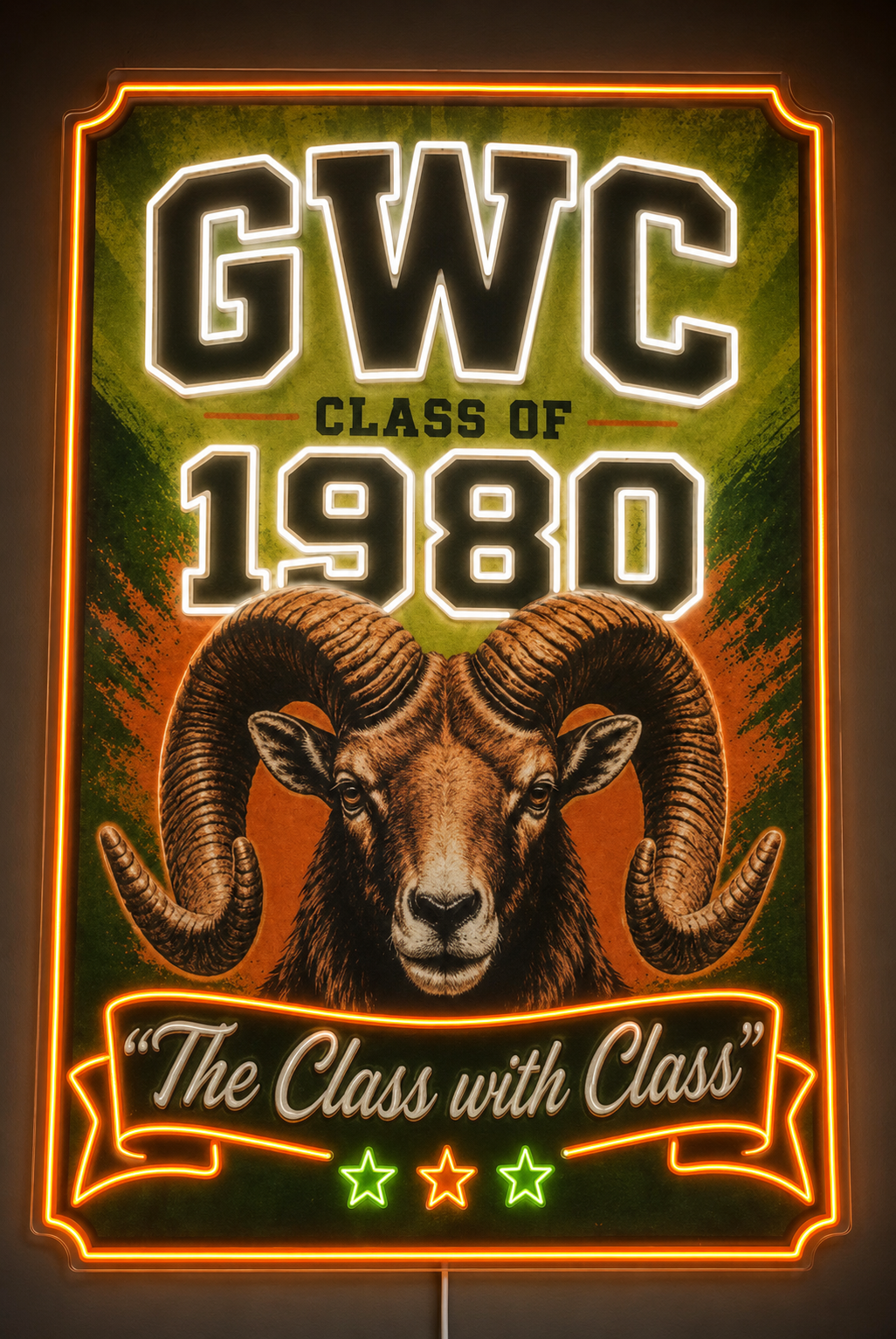 GWC CLASS OF 1980 Custom LED Neon Sign (LED preview)