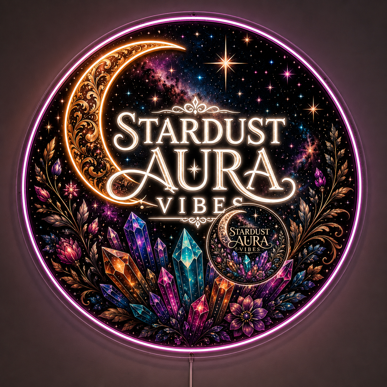 STARDUST AURA VIBES Custom LED Neon Sign (LED preview)