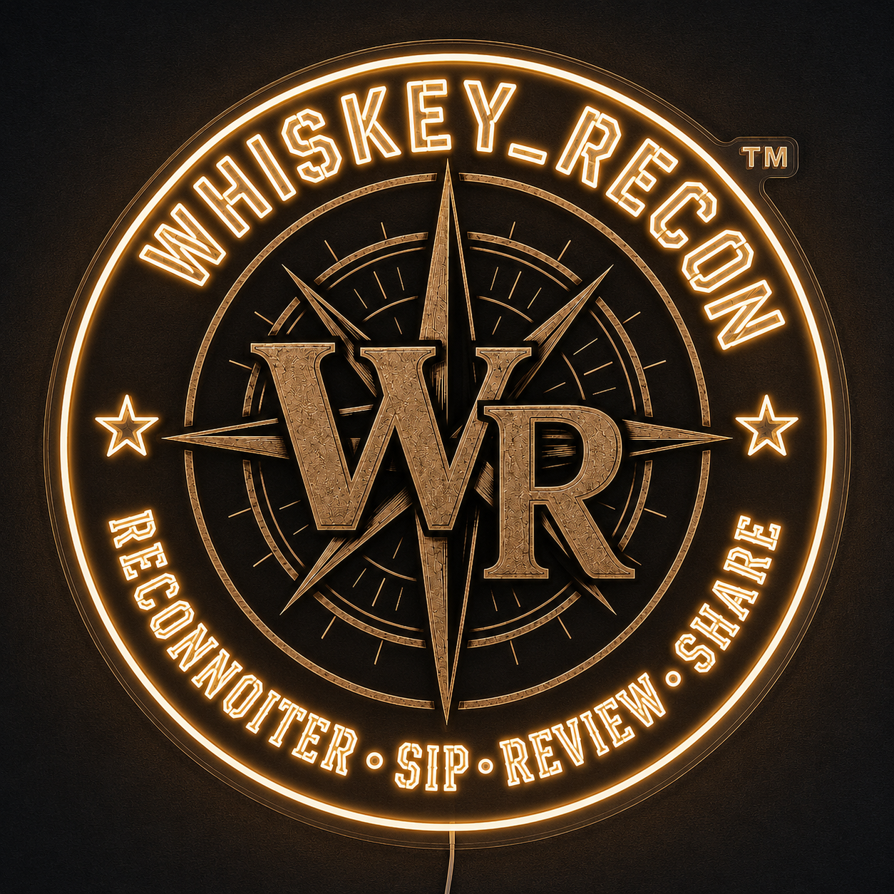 WHISKEY_RECON Custom LED Neon Sign (LED preview)