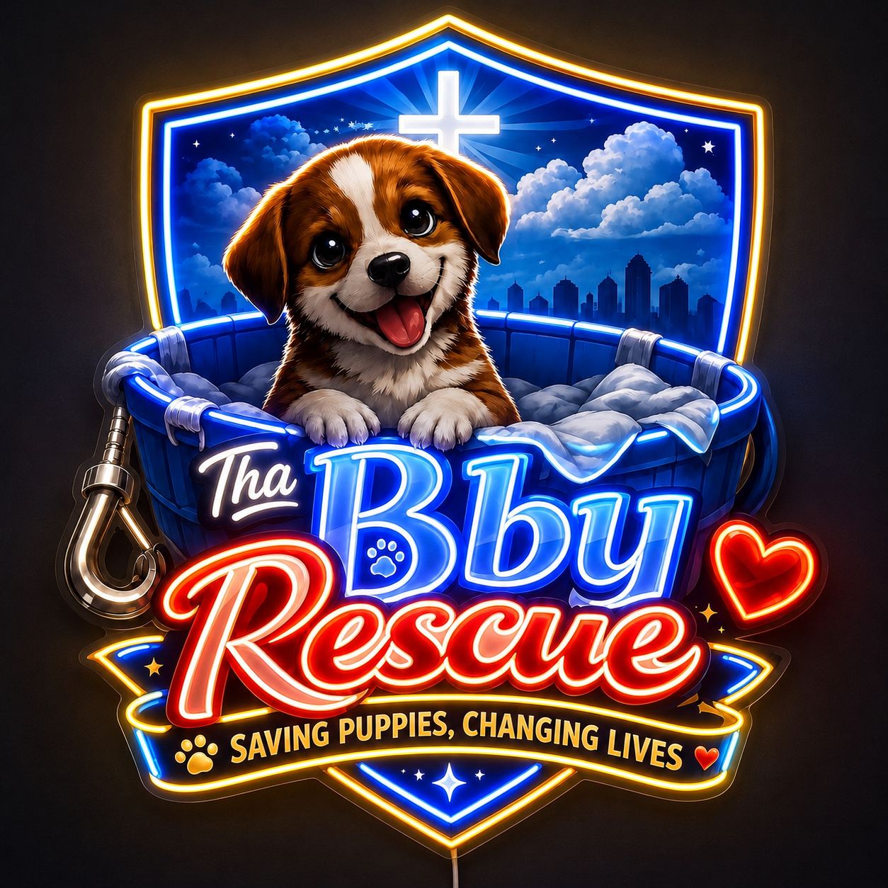 Tha Bby Rescue Custom LED Neon Sign (LED preview)