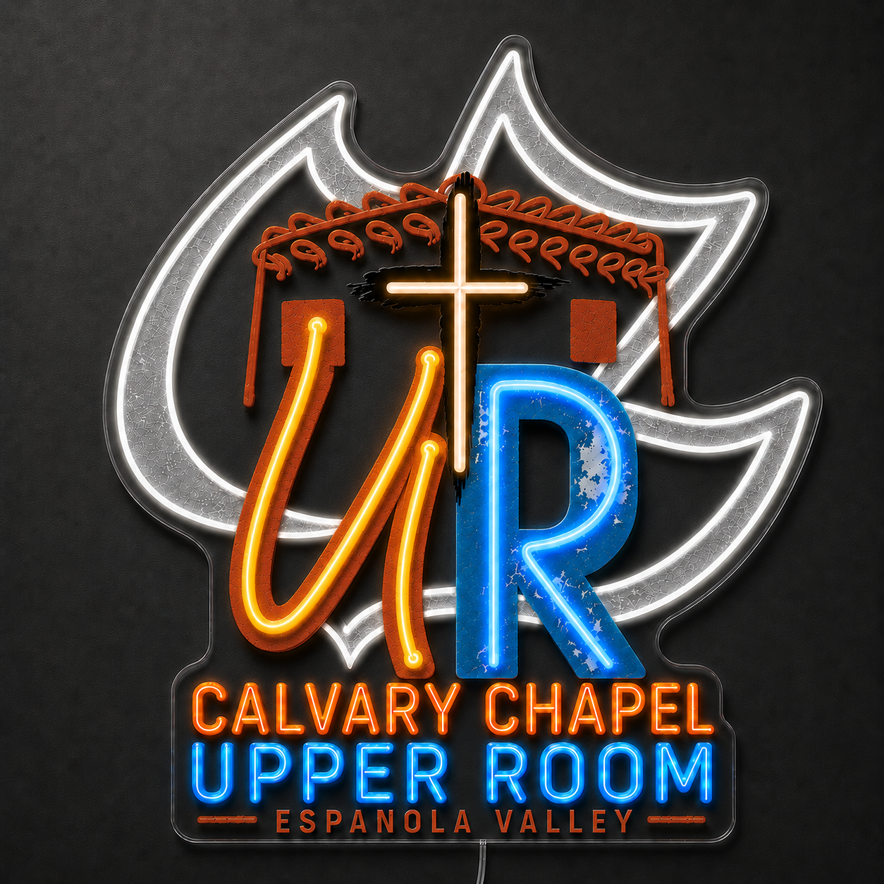 CALVARY CHAPEL UPPER ROOM Custom LED Neon Sign (LED preview)