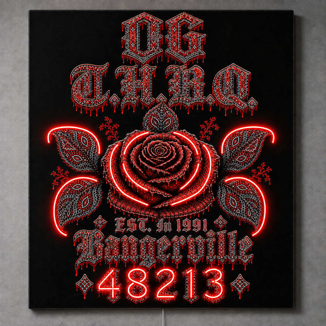 Alicia Harris Custom LED Neon Sign (LED preview)