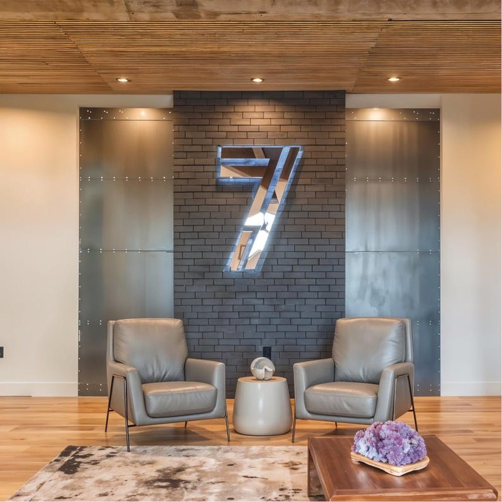 Stainless Steel Letter 7 3D Backlit Channel Letters Led Light Sign - Shineneon