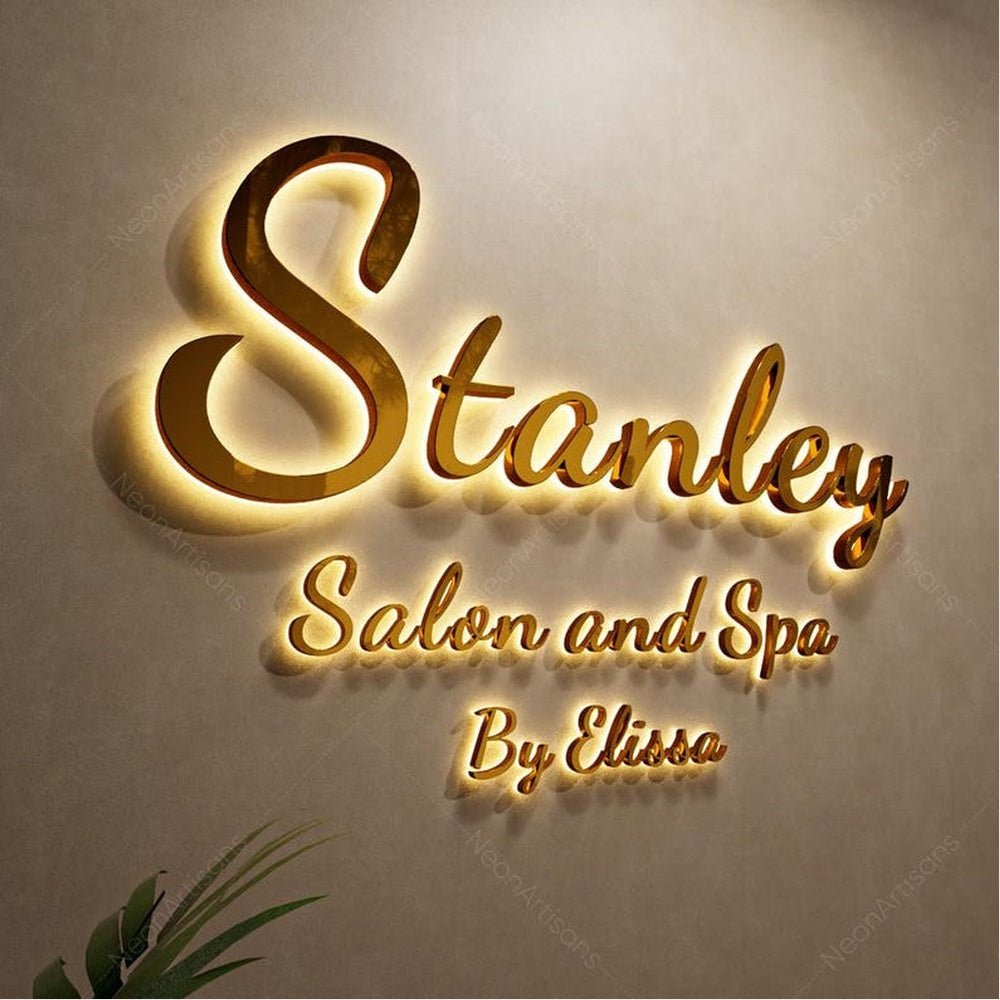 Stanley Salon 3D Backlit Channel Letters Led Light Sign - Shineneon