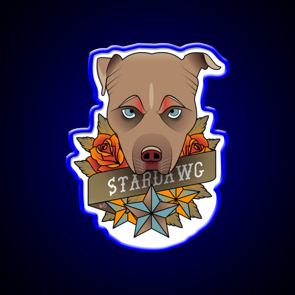 Star Dawg Hemp Inspired Green Leaf Led Neon Sign Rgb Color - LED neon sign view 5