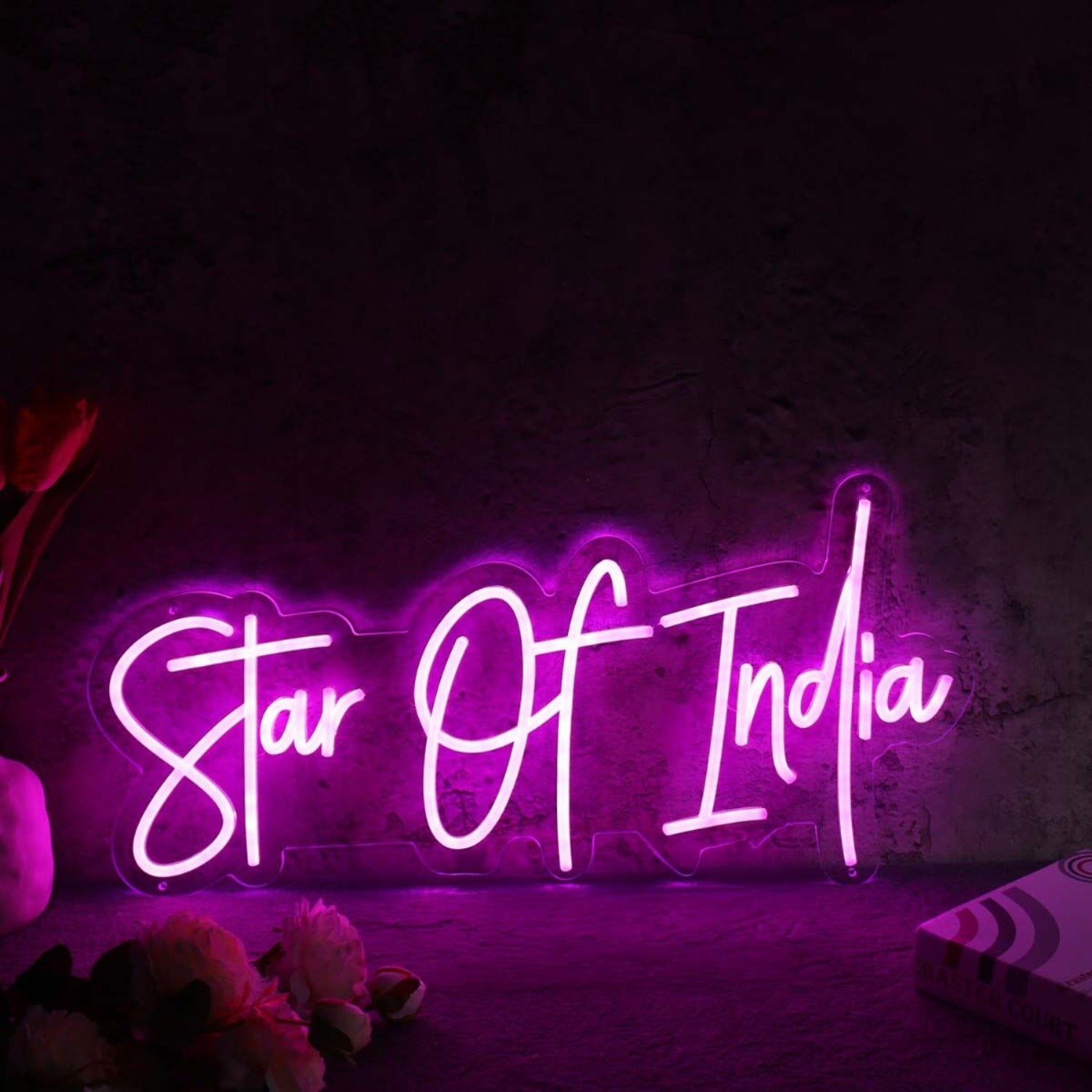 Star Of India Pink Led Neon Sign - Shineneon