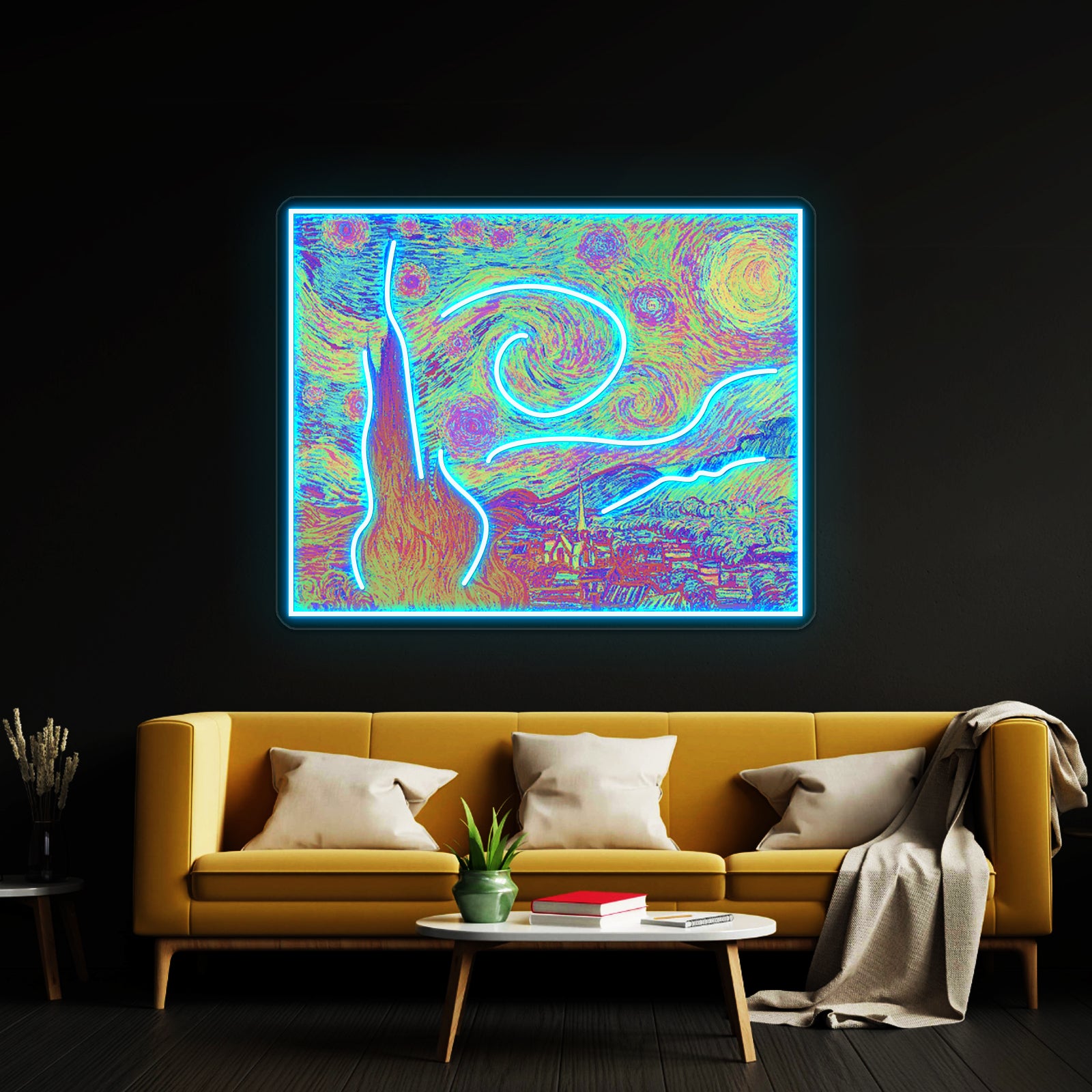 Starry Night Artwork Custom Led Signs | Shineneon