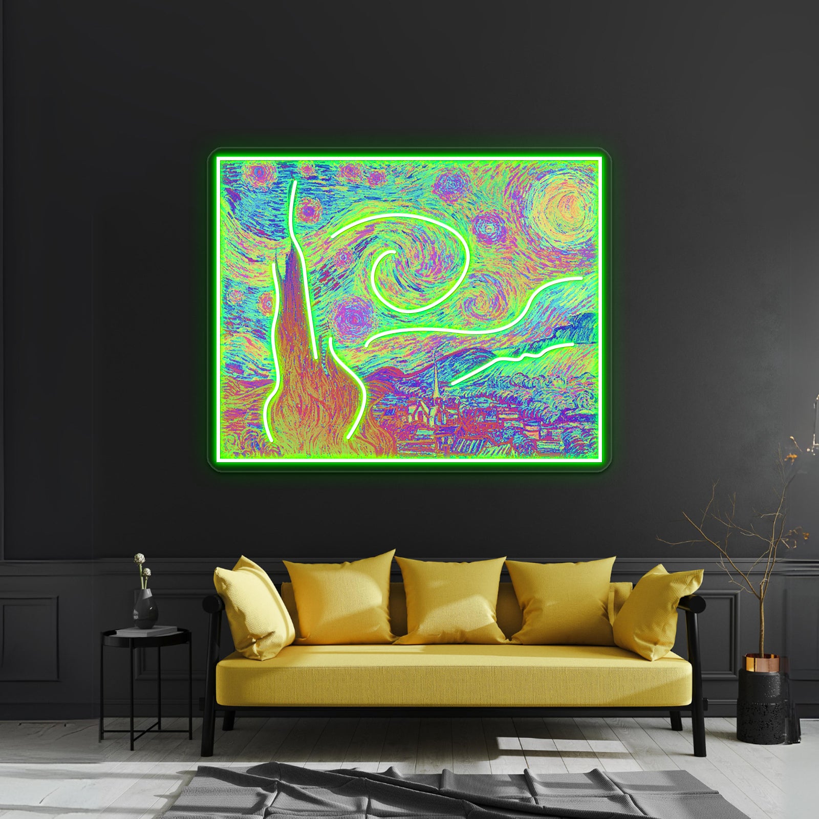 Starry Night Artwork Custom Led Signs | Shineneon