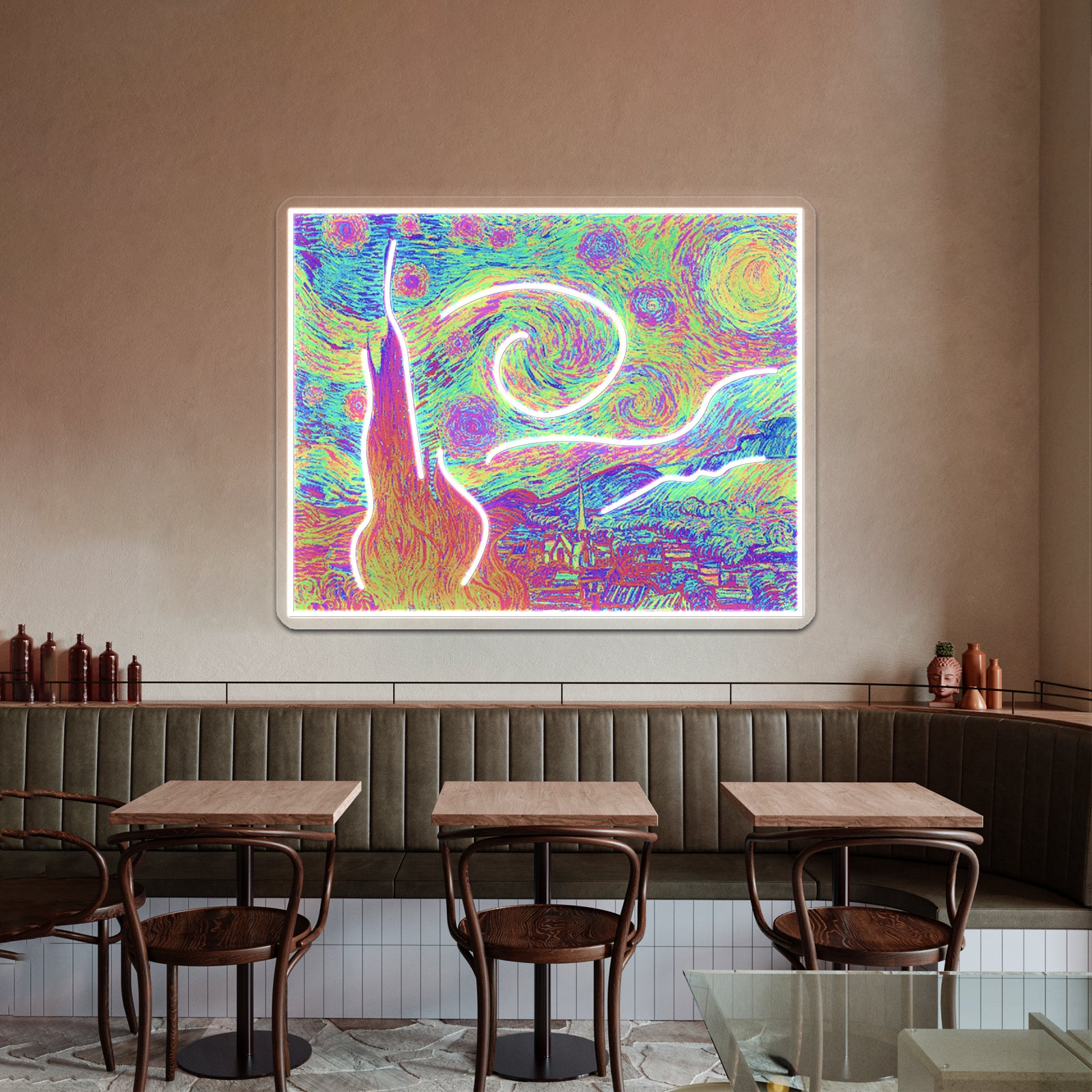 Starry Night Artwork Custom Led Signs | Shineneon