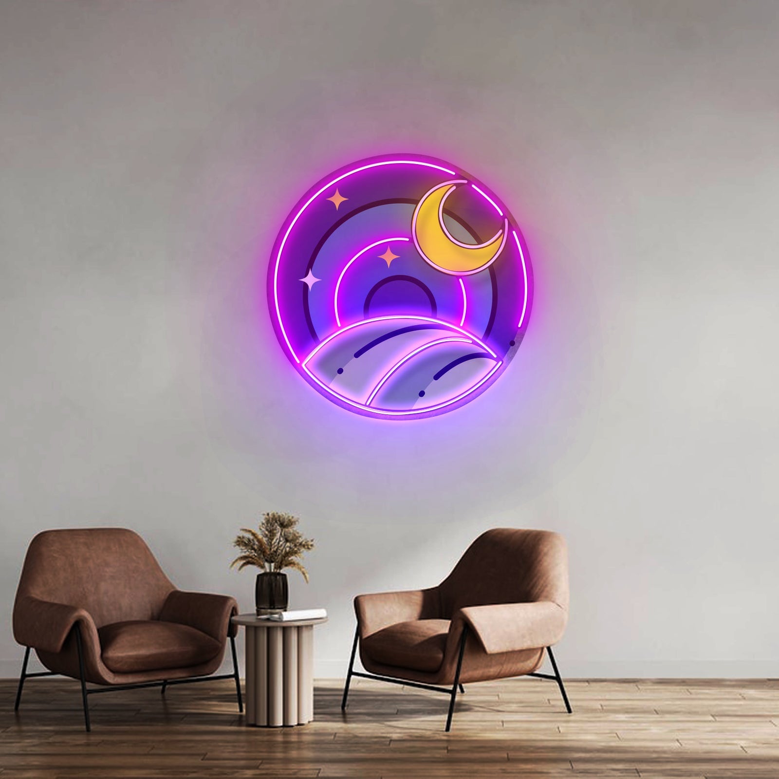 Starry Night Led Neon Sign Light Custom Led Signs - Shineneon