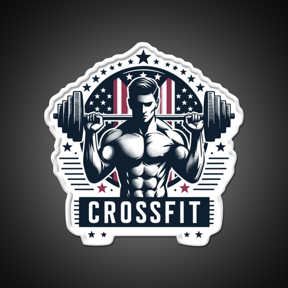 Stars Barbells Gym Fitness Led Neon Sign Rgb Color