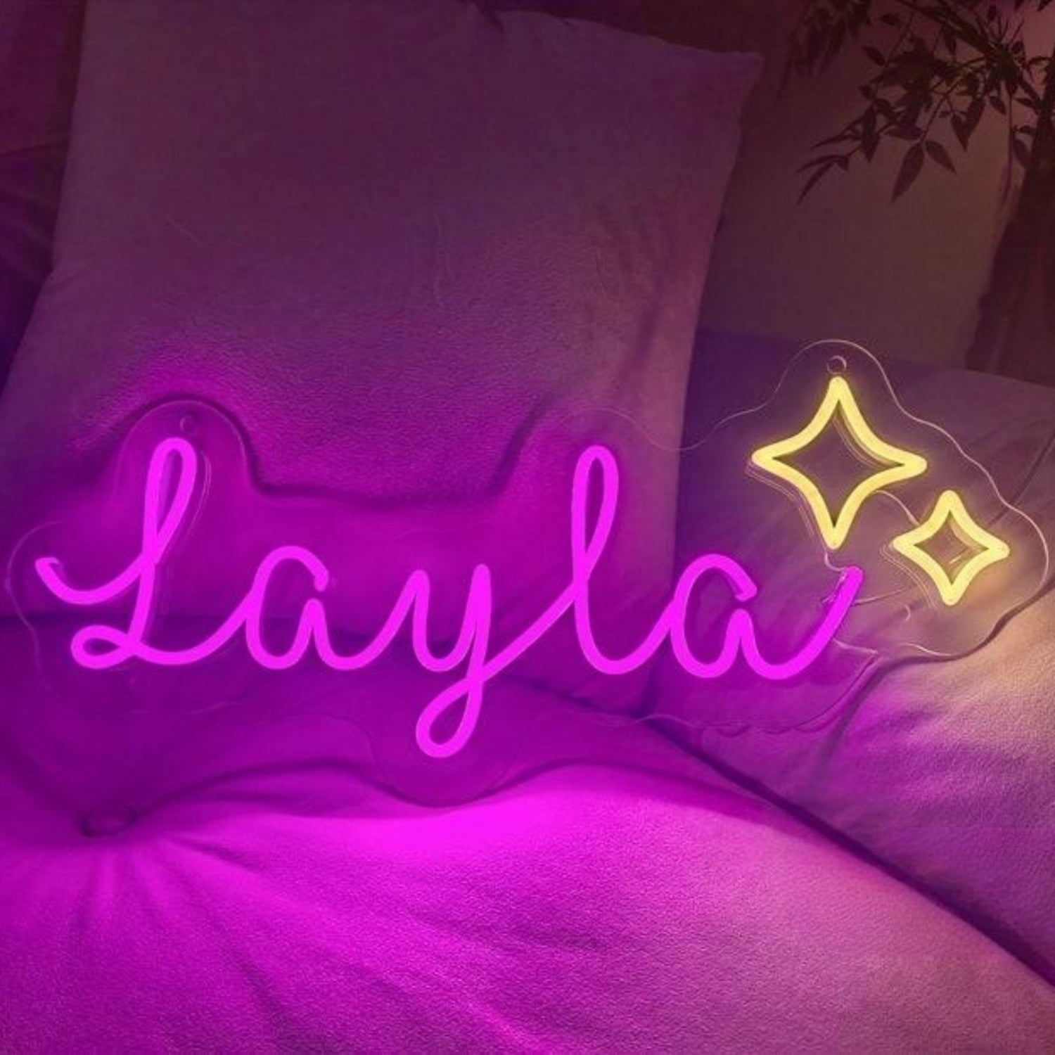 Stars Led Neon Sign With Your Kids Name | Shineneon