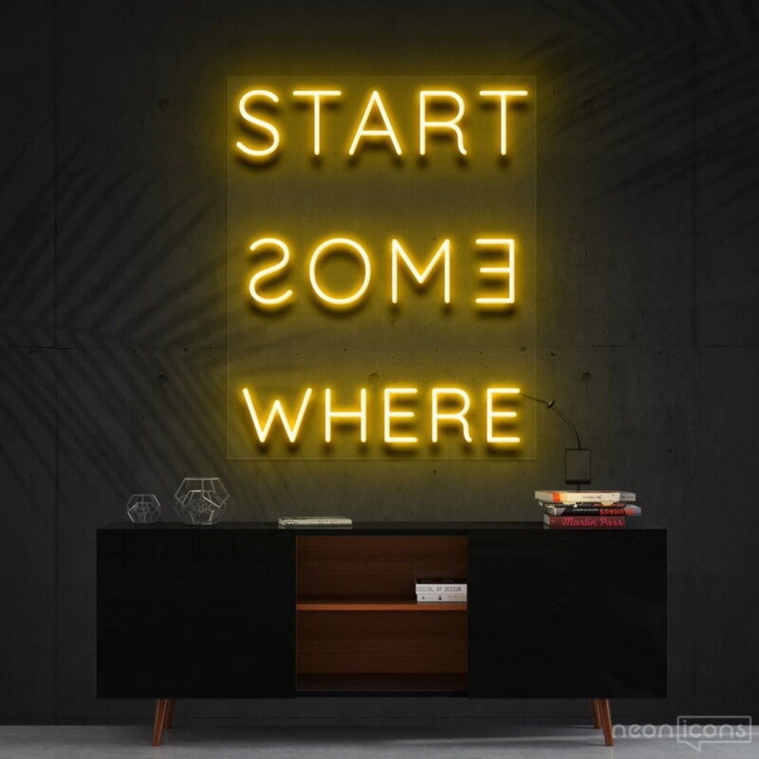 Start Somewhere Led Neon Sign Decor - Shineneon