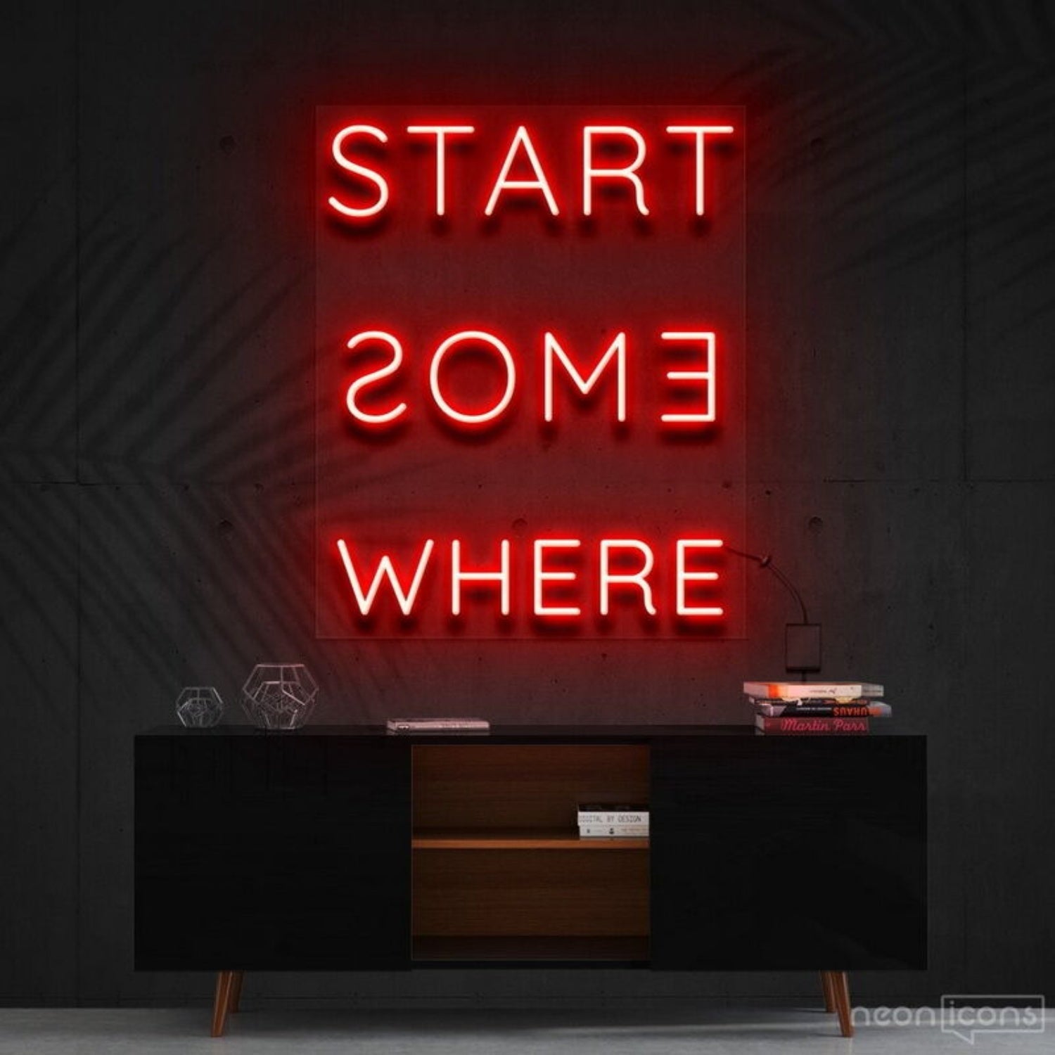Start Somewhere Led Neon Sign Decor - Shineneon