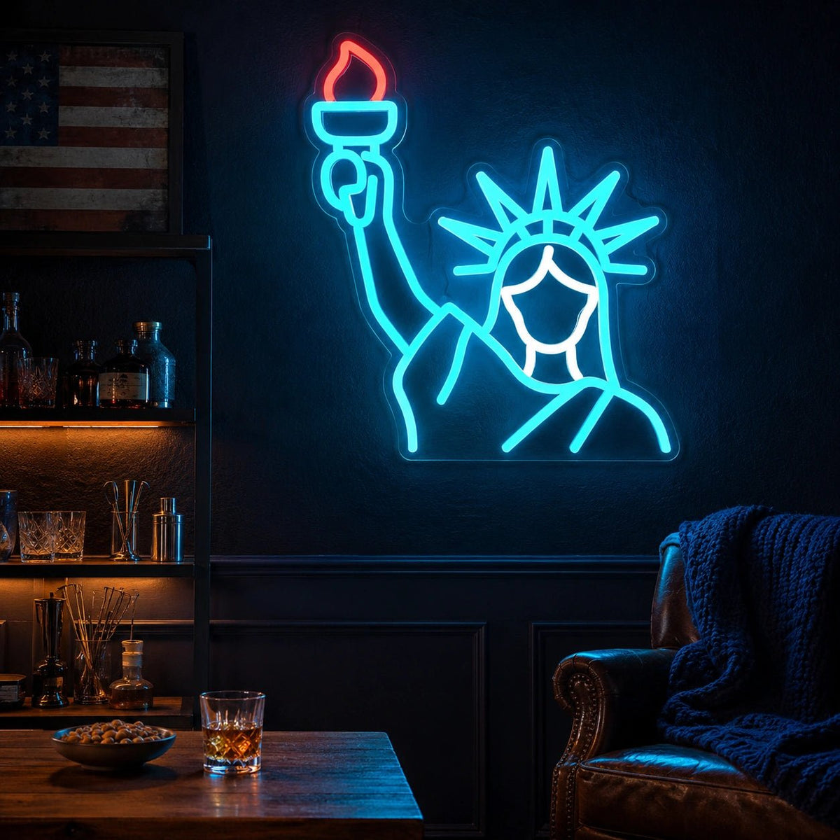 Statue Liberty Silhouette LED Neon Sign - Shineneon