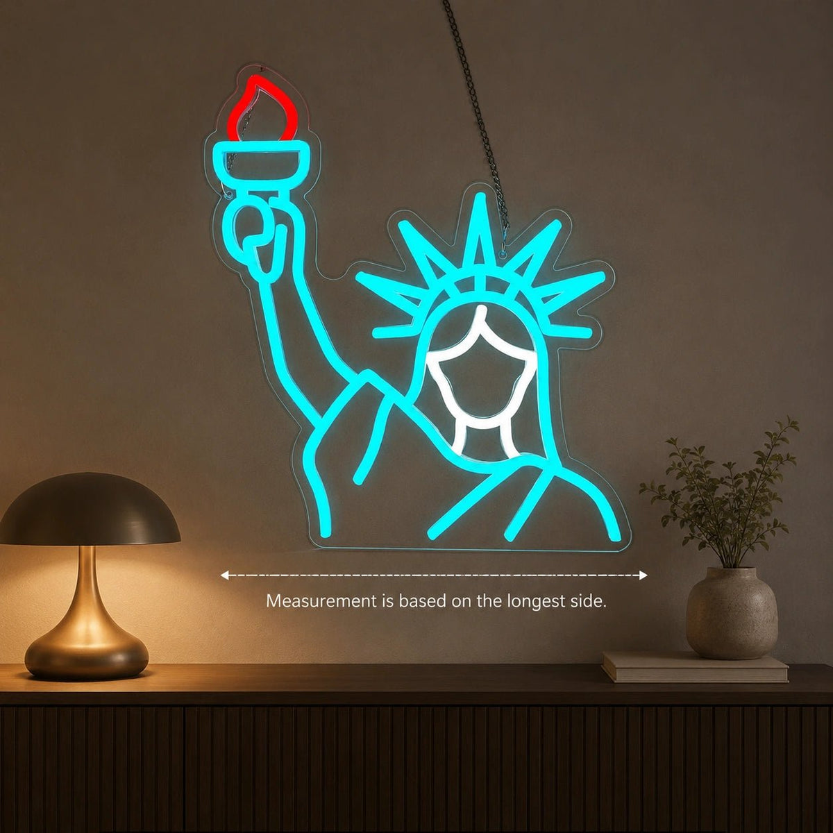 Statue Liberty Silhouette LED Neon Sign - Shineneon
