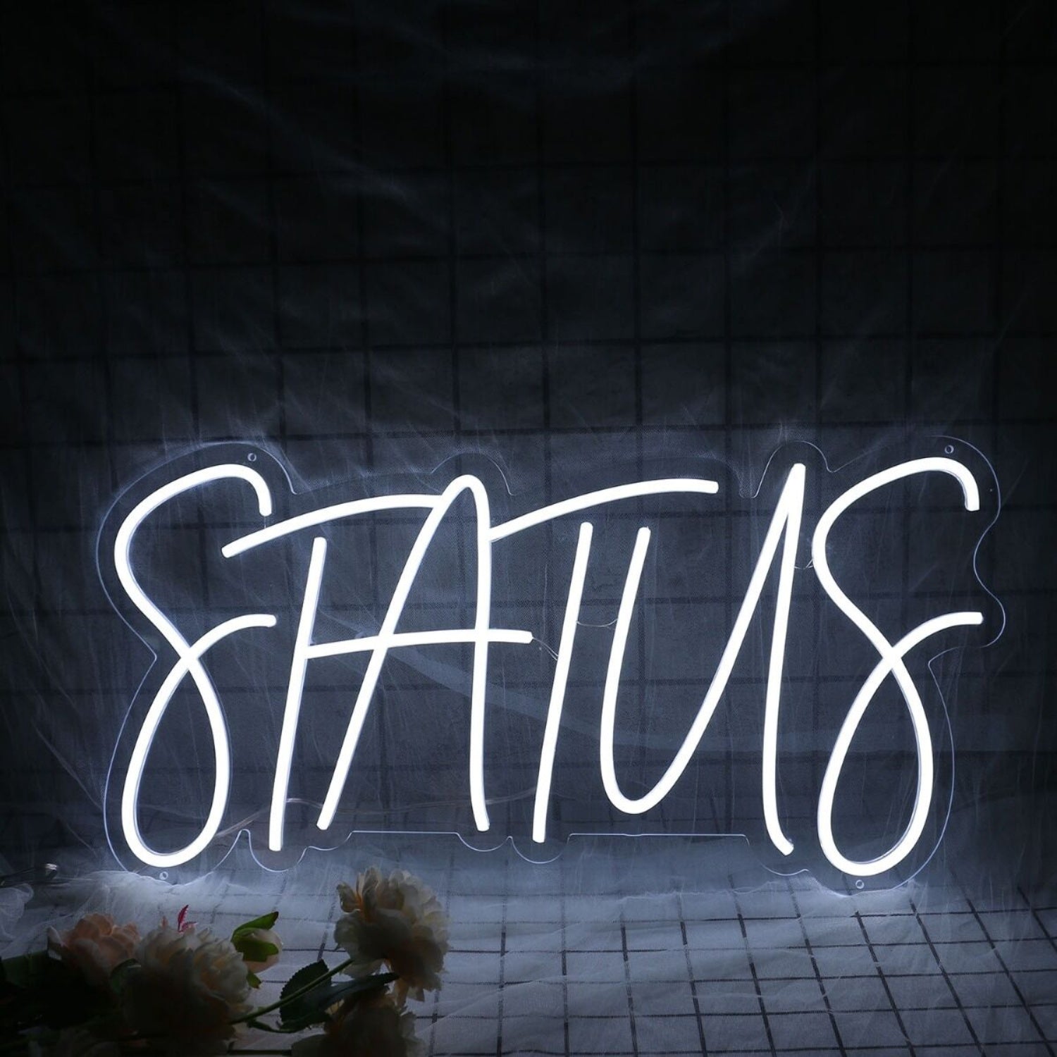 Status White Led Neon Sign | Shineneon