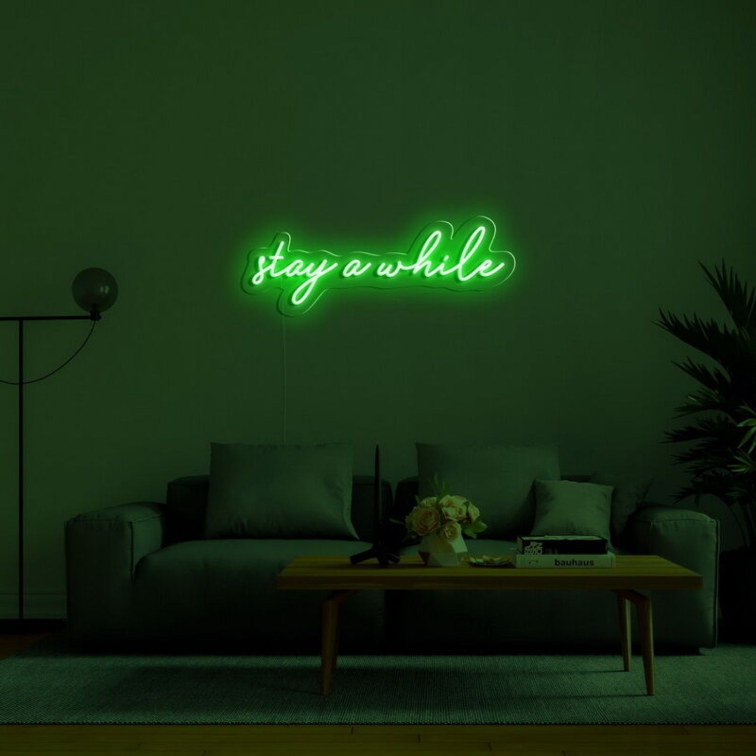Stay A While Led Neon Sign For Welcoming And Cozy - Shineneon