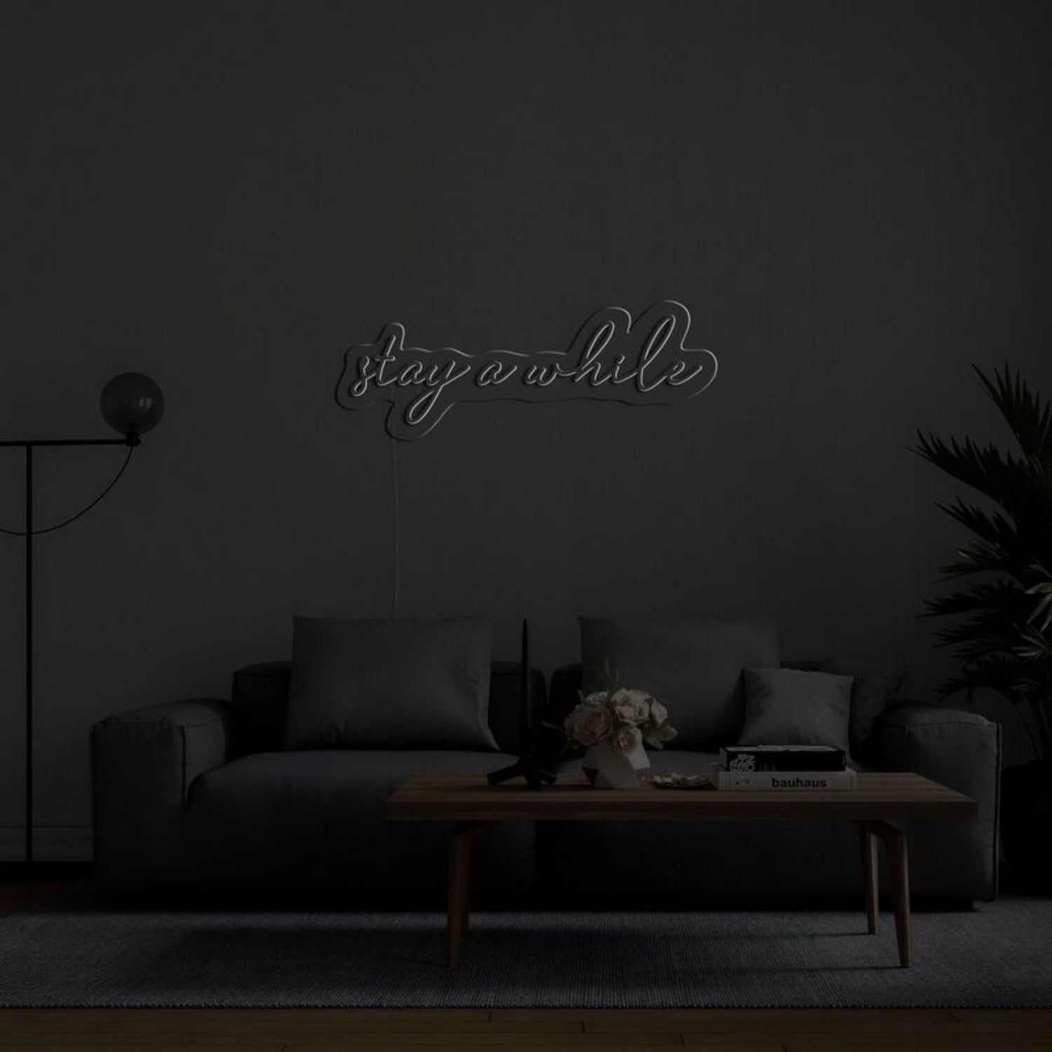 Stay A While Led Neon Sign For Welcoming And Cozy - Shineneon