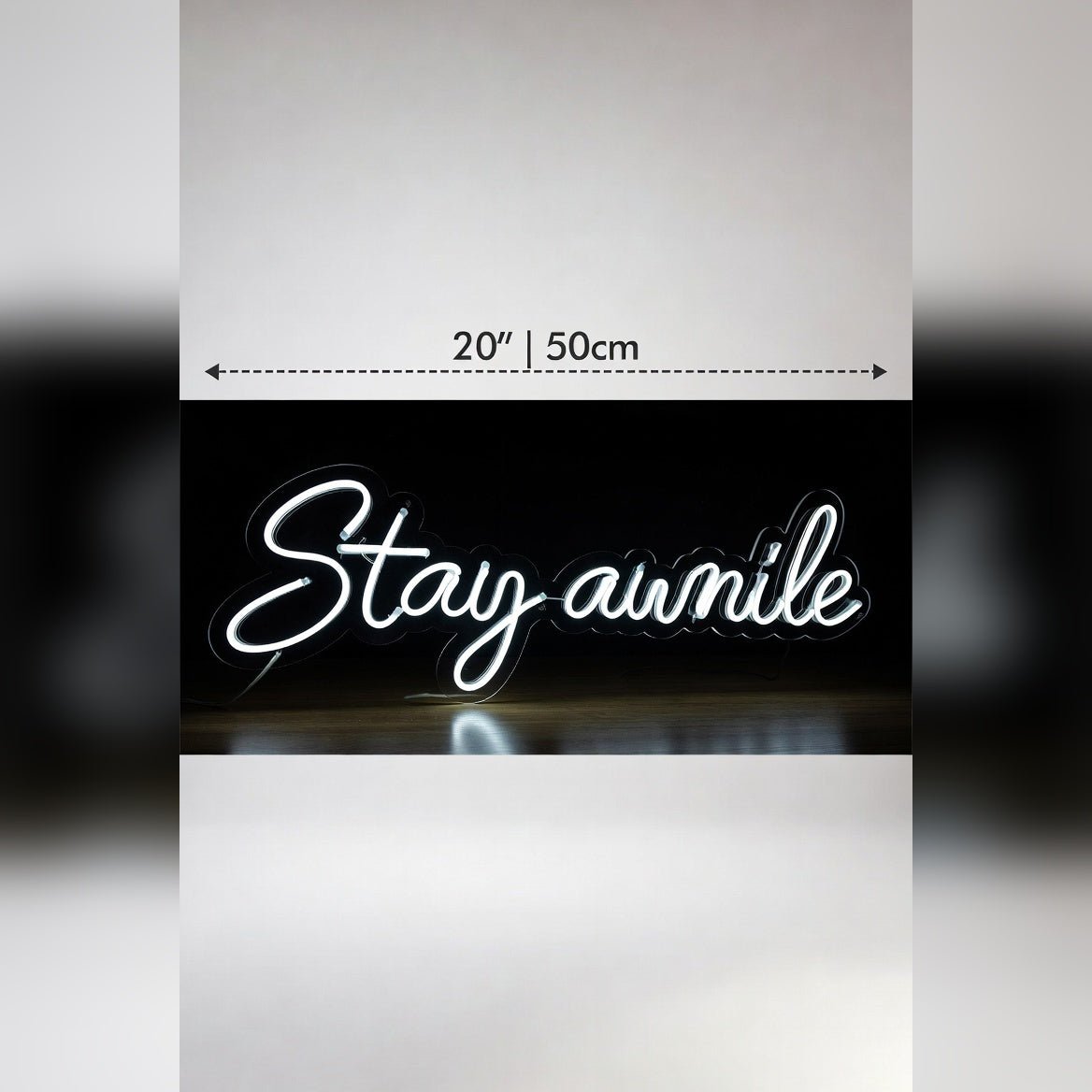 Stay Awhile Decor Light LED Neon Sign - Shineneon