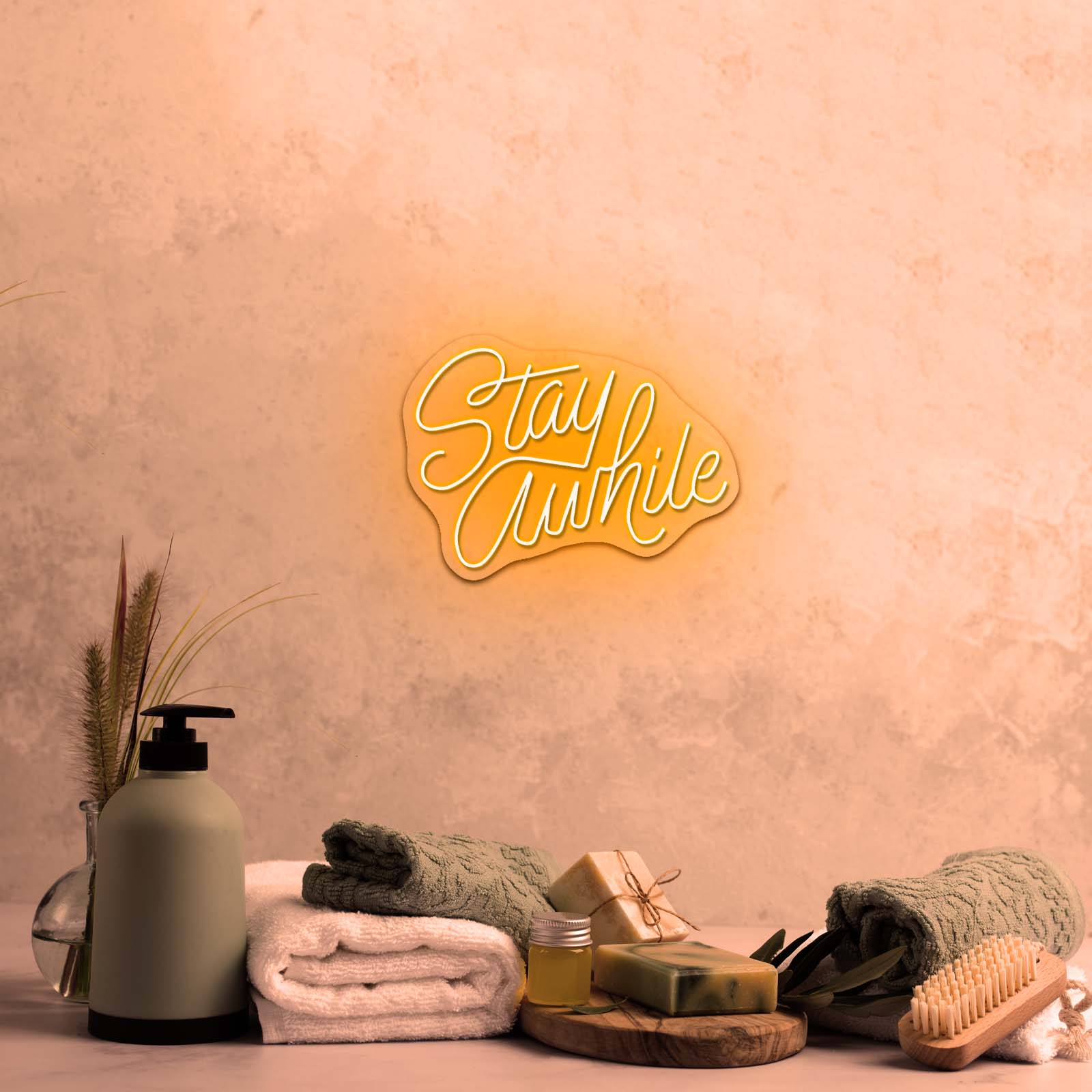 Stay Awhile Fancy Led Neon Sign For Bar - Shineneon