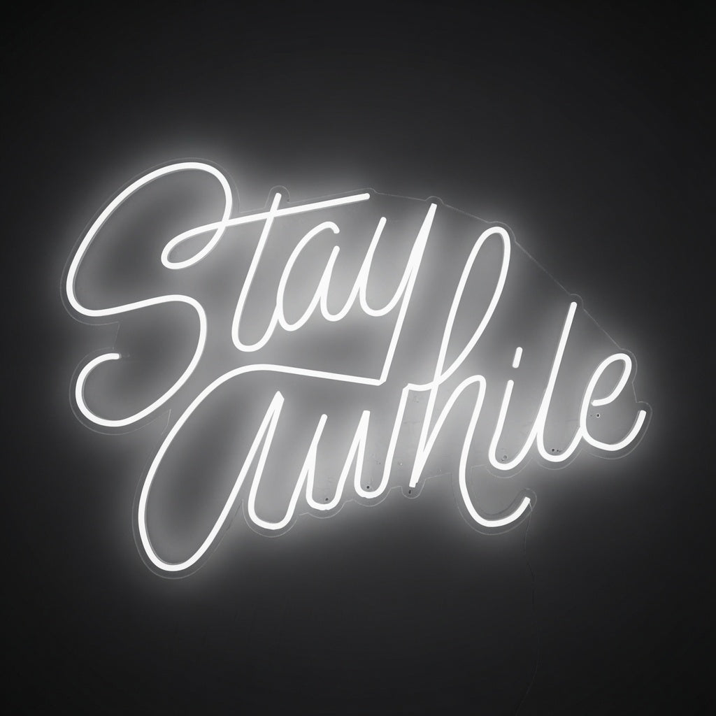 Stay Awhile LED Neon Sign - 02 High-Converting Product Image