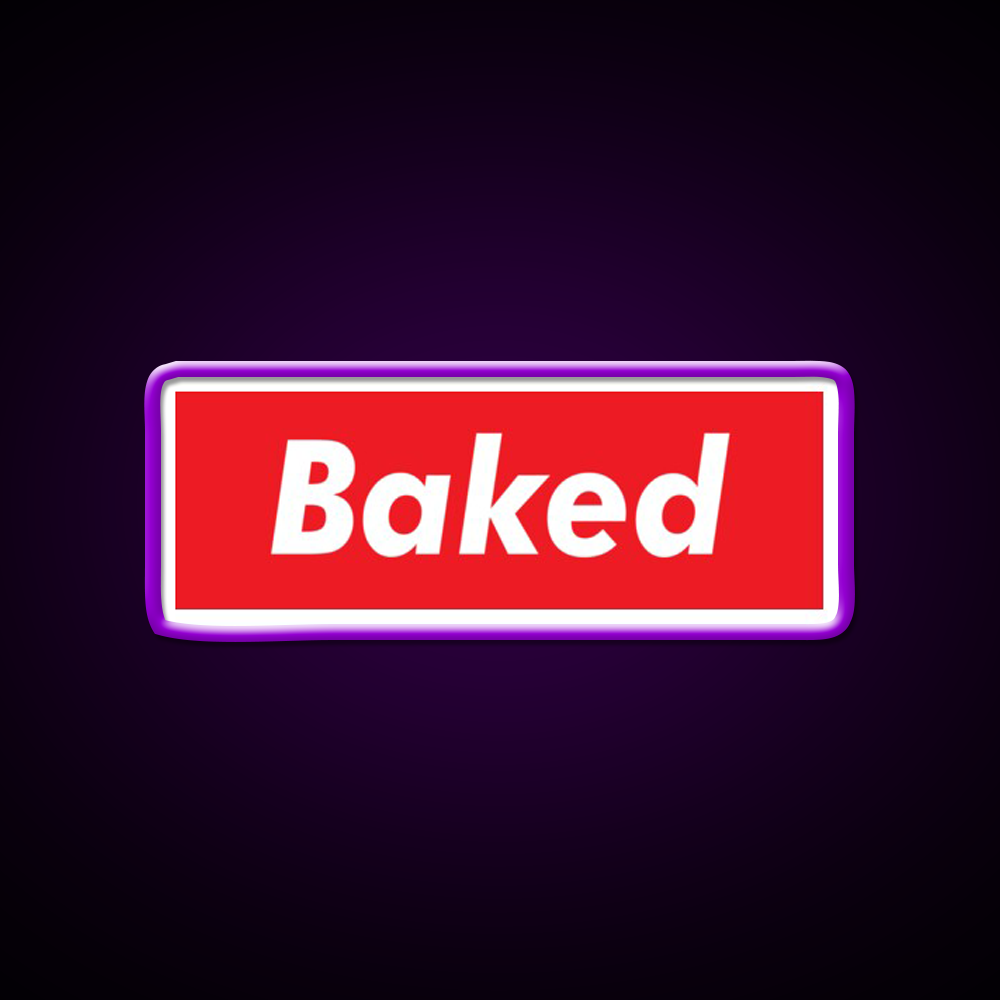 Stay Baked Hemp Inspired Green Leaf Led Neon Sign Rgb Color - LED neon sign view 9