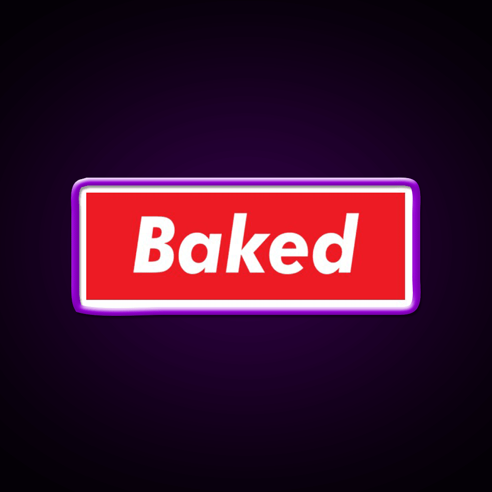 Stay Baked Hemp Inspired Green Leaf Led Neon Sign Rgb Color - Shineneon