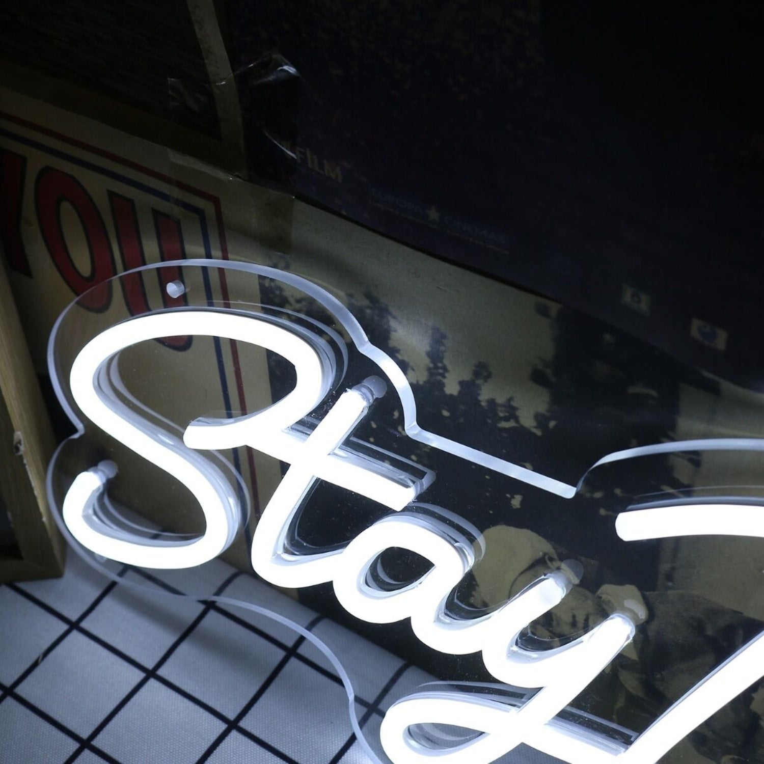 Stay Dapper White Led Neon Sign Finspirational And Stylish Spaces - Shineneon