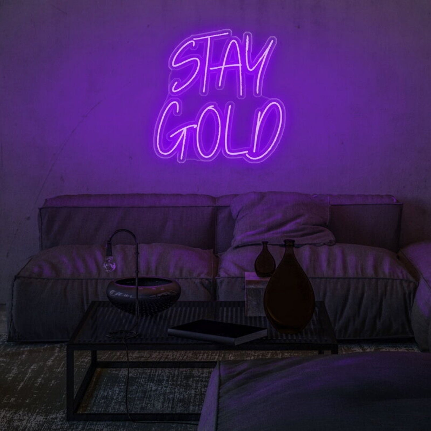 Stay Gold Led Neon Sign For Inspirational And Positive Decor | Shineneon