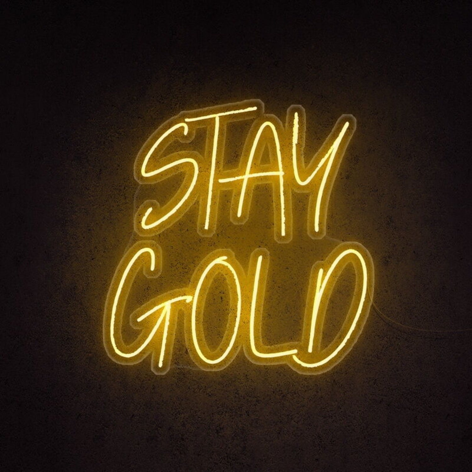 Stay Gold Led Neon Sign For Inspirational And Positive Decor | Shineneon