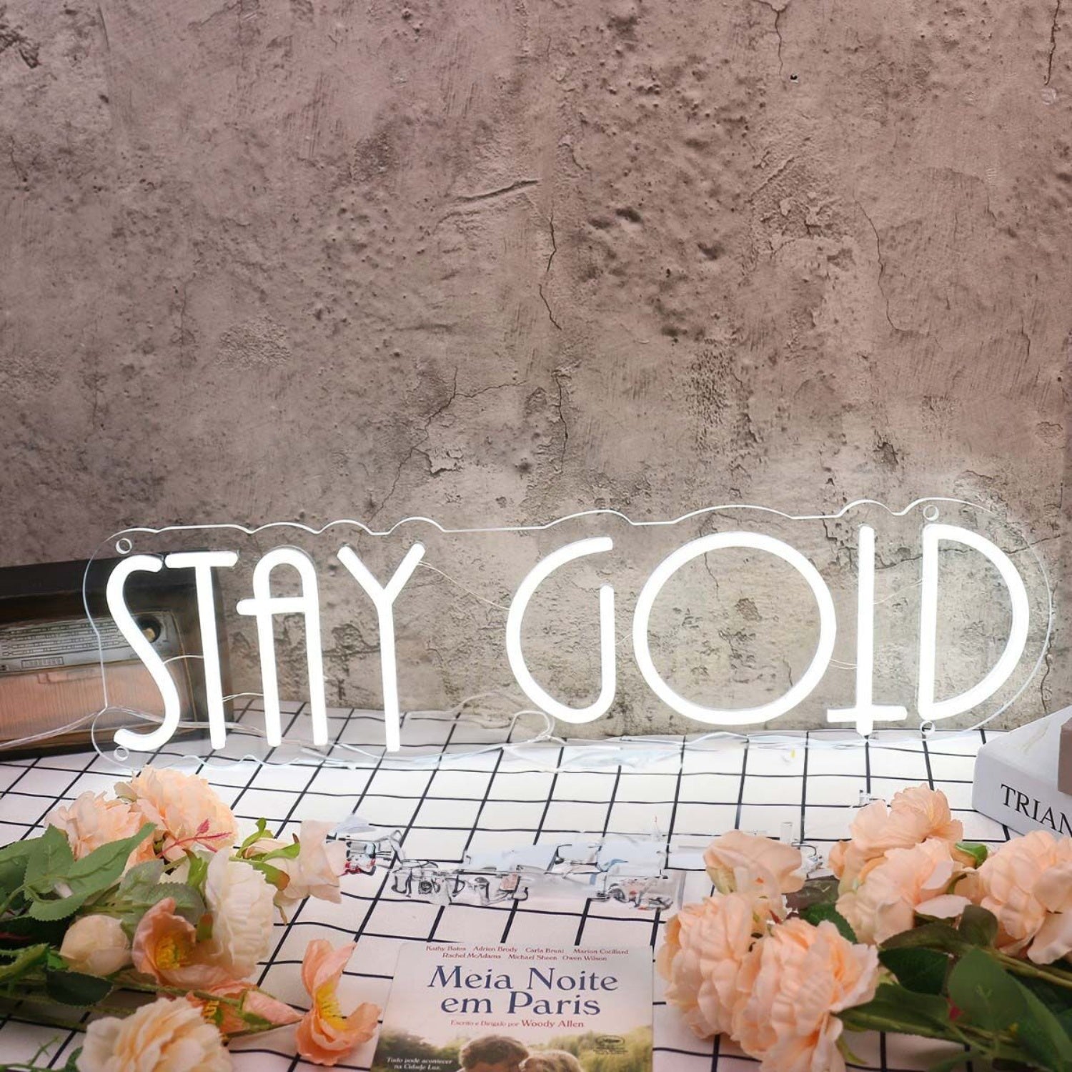 Stay Gold White Neon Sign For Inspirational And Positive Spaces | Shineneon