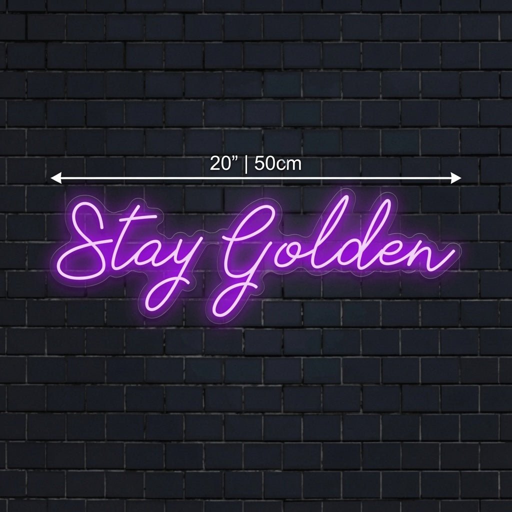 Stay Golden LED Neon Sign Home Wall Art - Shineneon