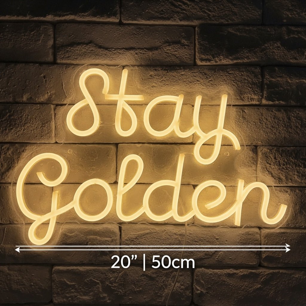 Stay Golden LED Neon Sign Wall Neon Sign - Shineneon