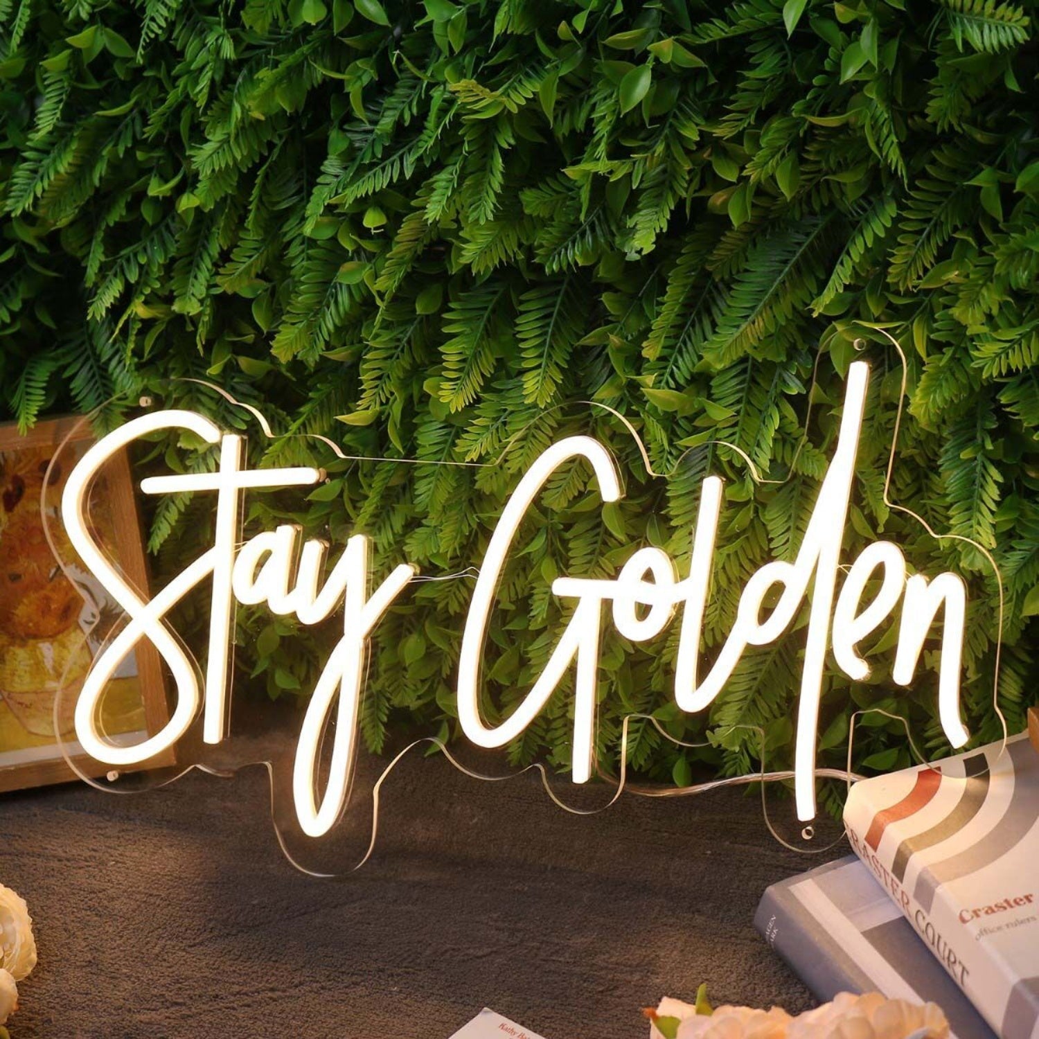 Stay Golden Yellow Custom Led Neon Sign - Shineneon