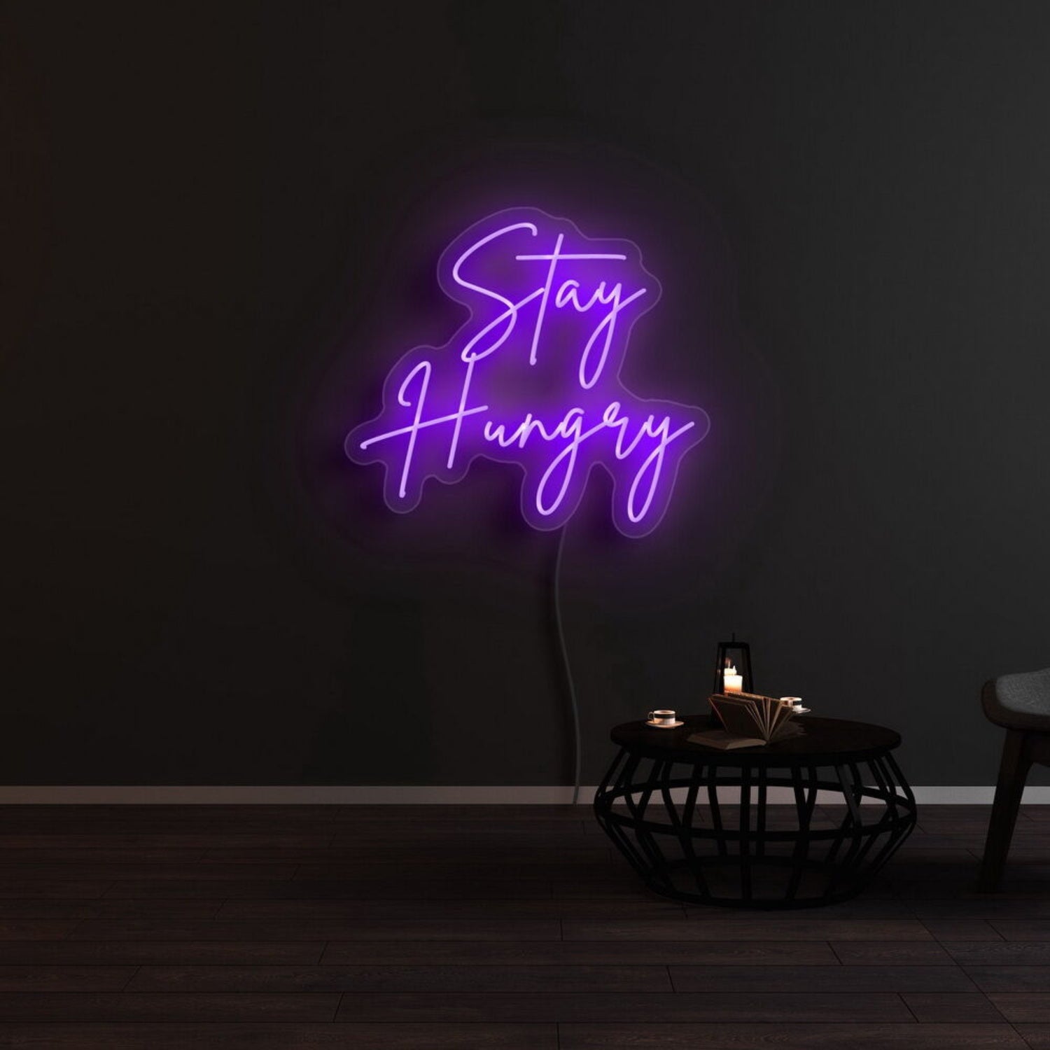Stay Hungry Led Neon Sign For Motivational And Productive Spaces | Shineneon