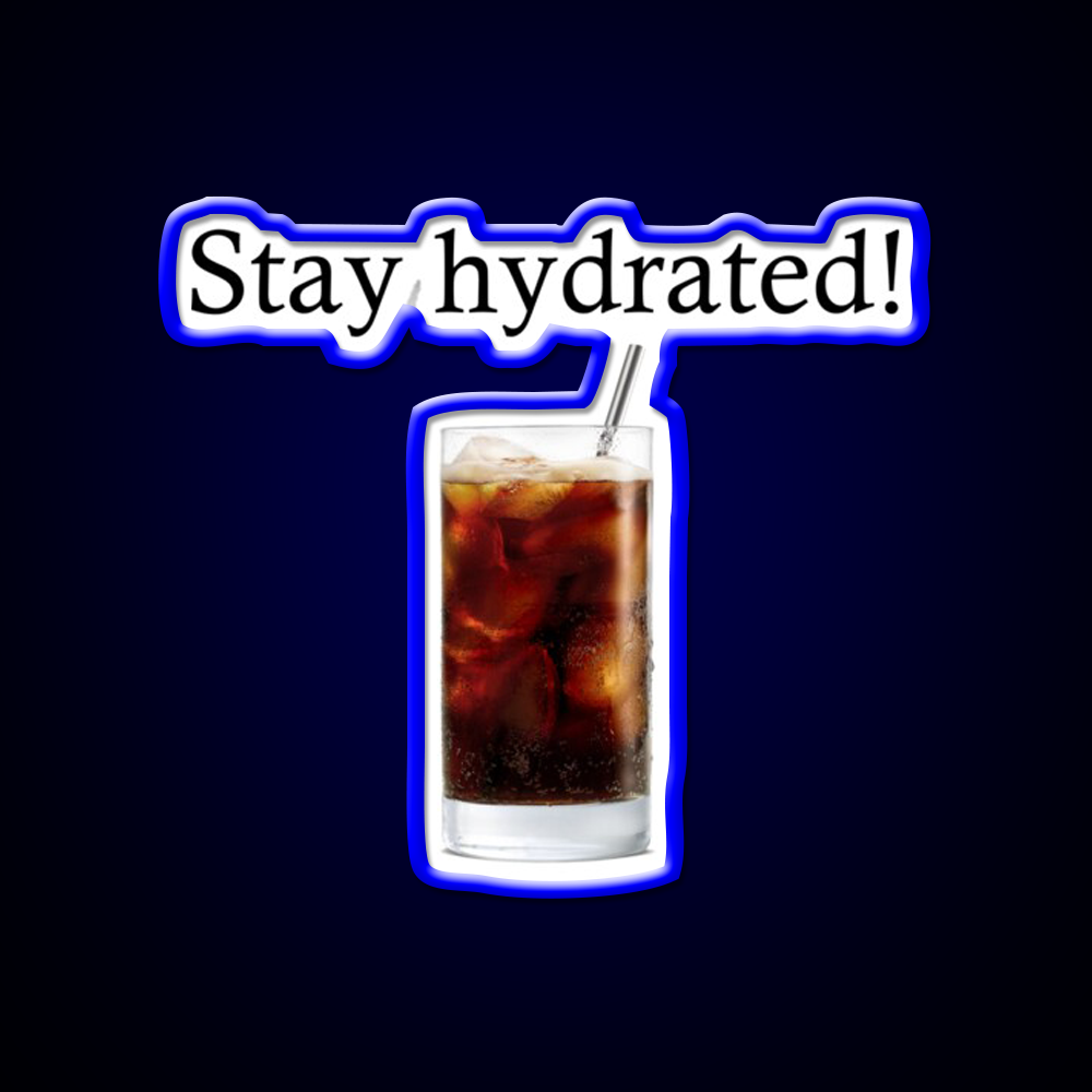 Stay Hydrated With A Rum And Coke Cocktail Bar Decor Led Neon Sign Rgb Color - LED neon sign view 5