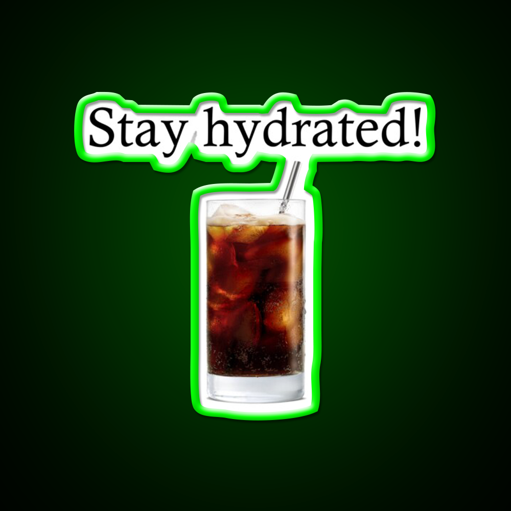 Stay Hydrated With A Rum And Coke Cocktail Bar Decor Led Neon Sign Rgb Color - LED neon sign view 8