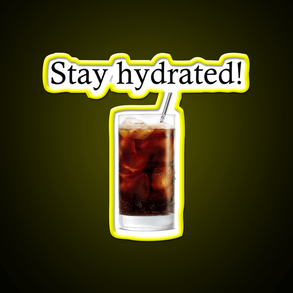 Stay Hydrated With A Rum And Coke Cocktail Bar Decor Led Neon Sign Rgb Color - Shineneon