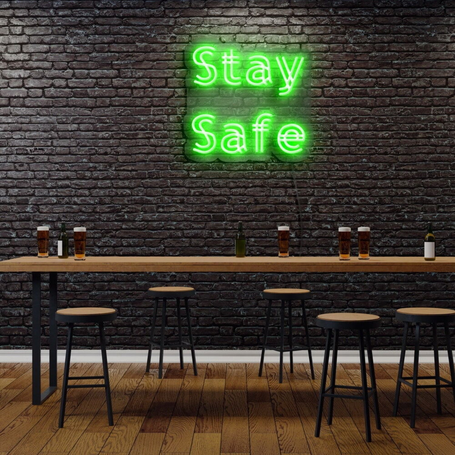 Stay Safe Led Neon Sign - Shineneon