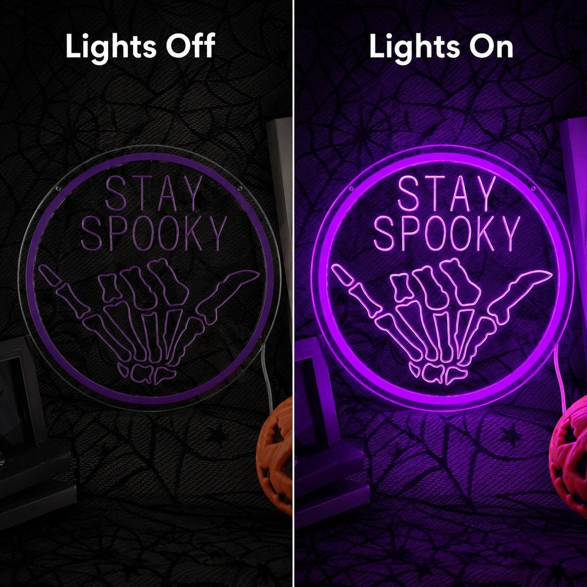 Stay Spooky Skull LED Neon Sign - Shineneon