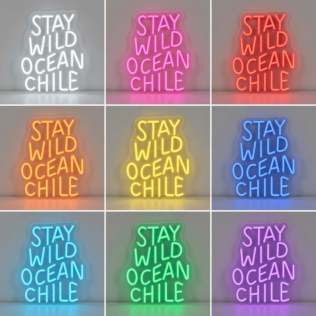 Stay Wild Ocean Child LED Neon Sign Home Wall Art - Shineneon
