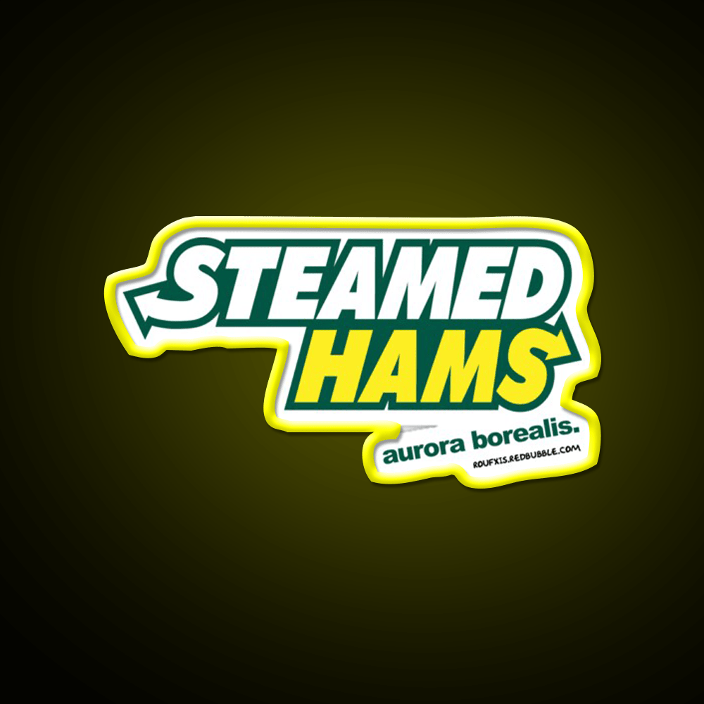 Steamed Hams Way Roufxis Rb Fast Food Led Neon Sign For Burger Place Rgb Color - Shineneon