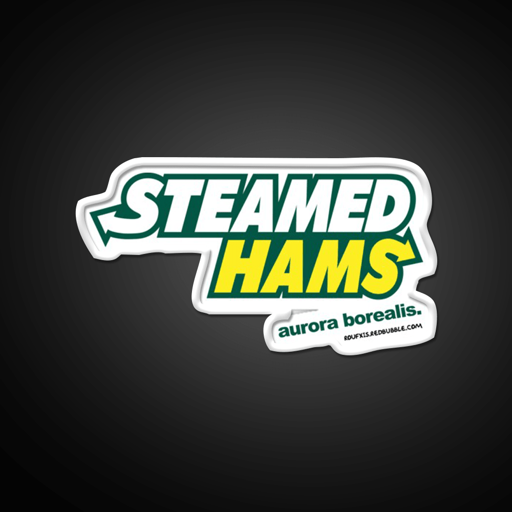Steamed Hams Way Roufxis Rb Fast Food Led Neon Sign For Burger Place Rgb Color - Shineneon