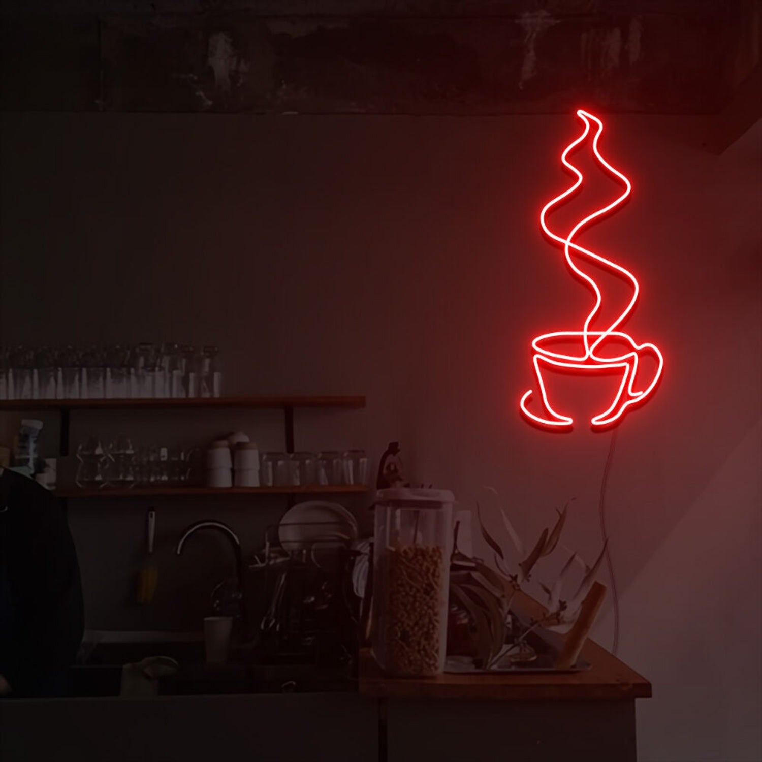 Steaming Coffee Cup Led Neon Sign | Shineneon