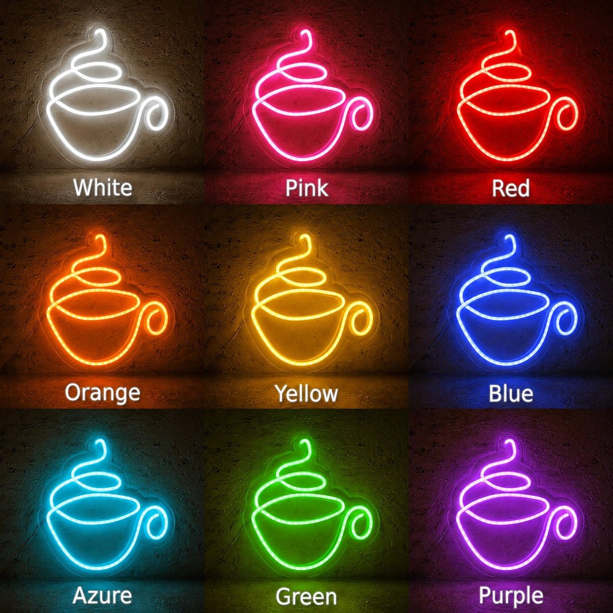 Steaming Teacup LED Neon Sign - Shineneon