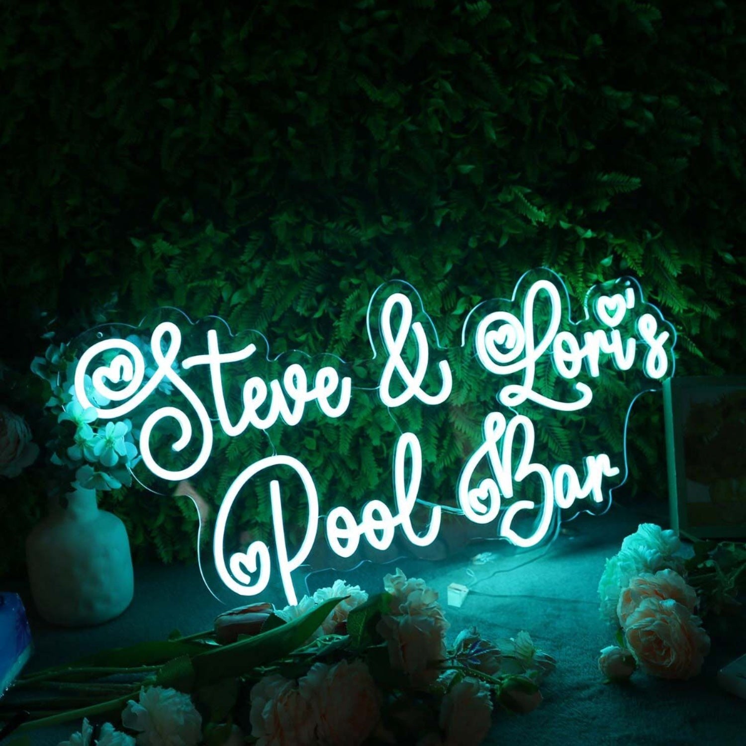 Steve And Loris Pool Bar Blue Led Neon Sign | Shineneon