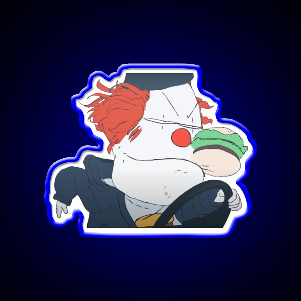 Steve Burger Fast Food Led Neon Sign For Burger Place Rgb Color