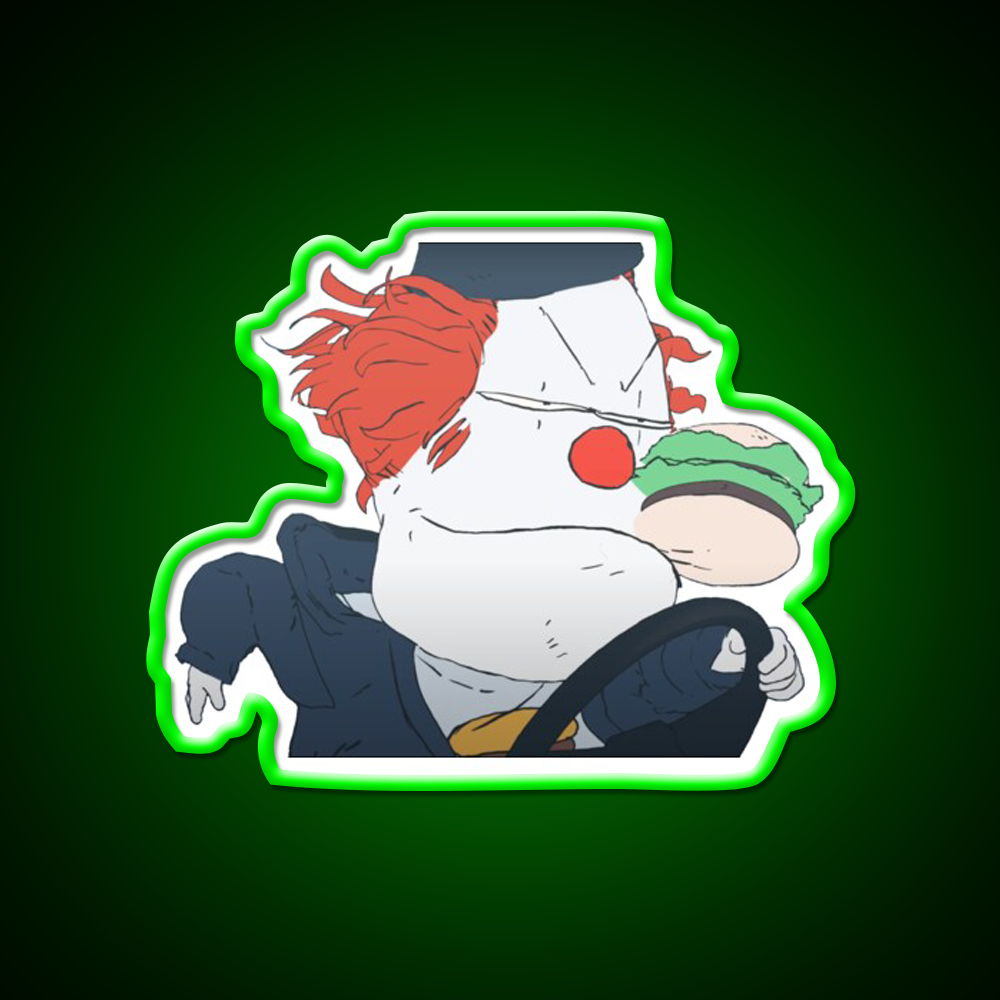 Steve Burger Fast Food Led Neon Sign For Burger Place Rgb Color