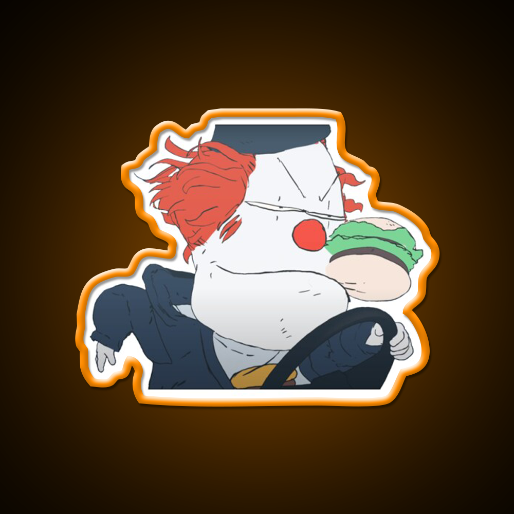 Steve Burger Fast Food Led Neon Sign For Burger Place Rgb Color